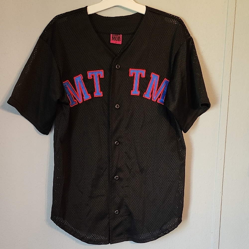 Married to the Mob MTTM Baseball Jersey 2004 04 Black Women's Small